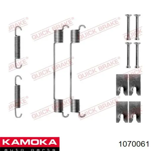 Установочный комплект задних барабанных колодок Kamoka 1070061 цена, от 4.39 USD