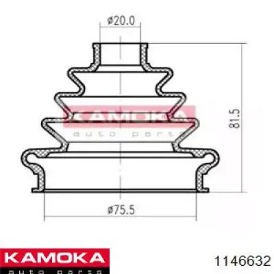 Пыльник ШРУСа наружный 1146632 Kamoka