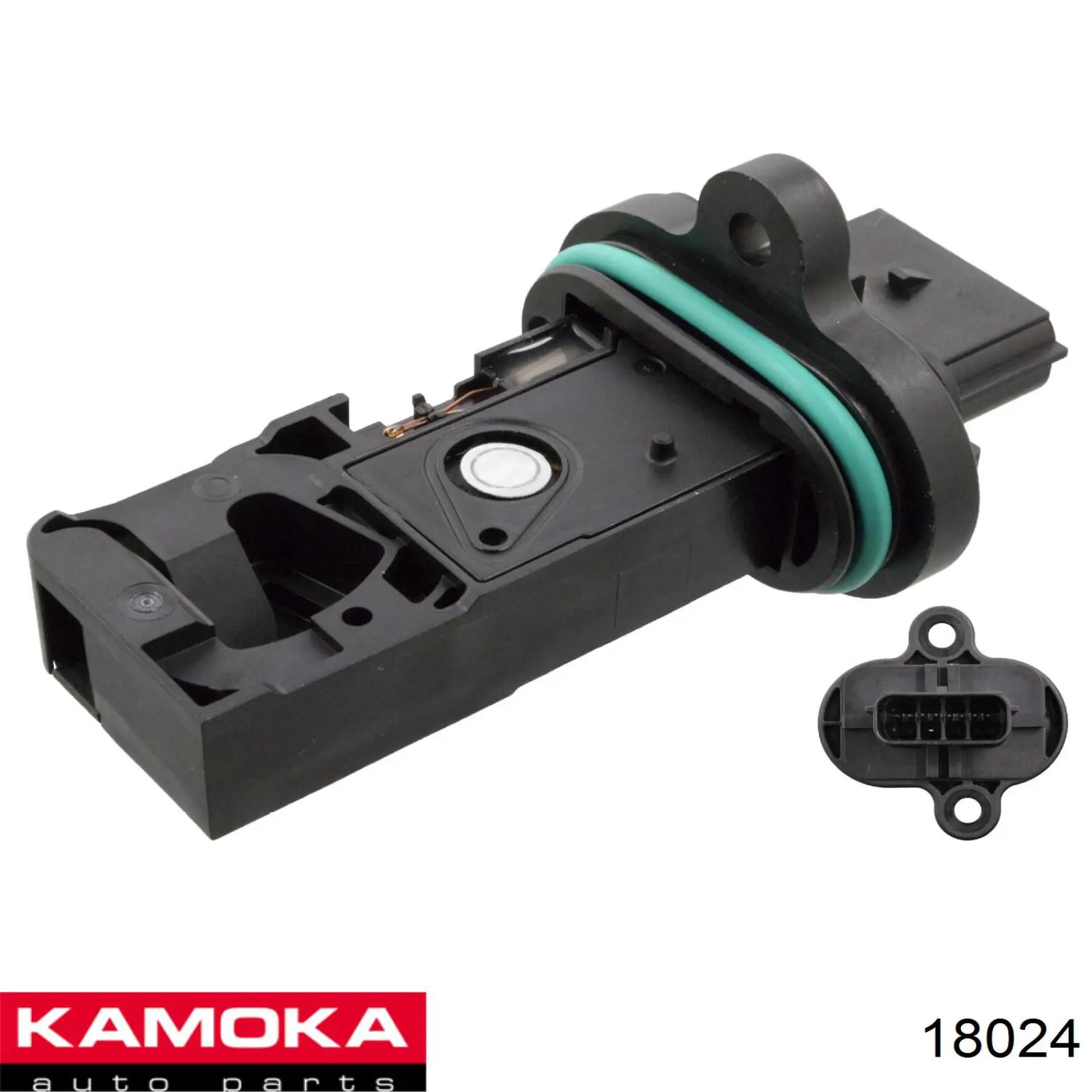 18024 Kamoka sensor de fluxo (consumo de ar, medidor de consumo M.A.F. - (Mass Airflow))