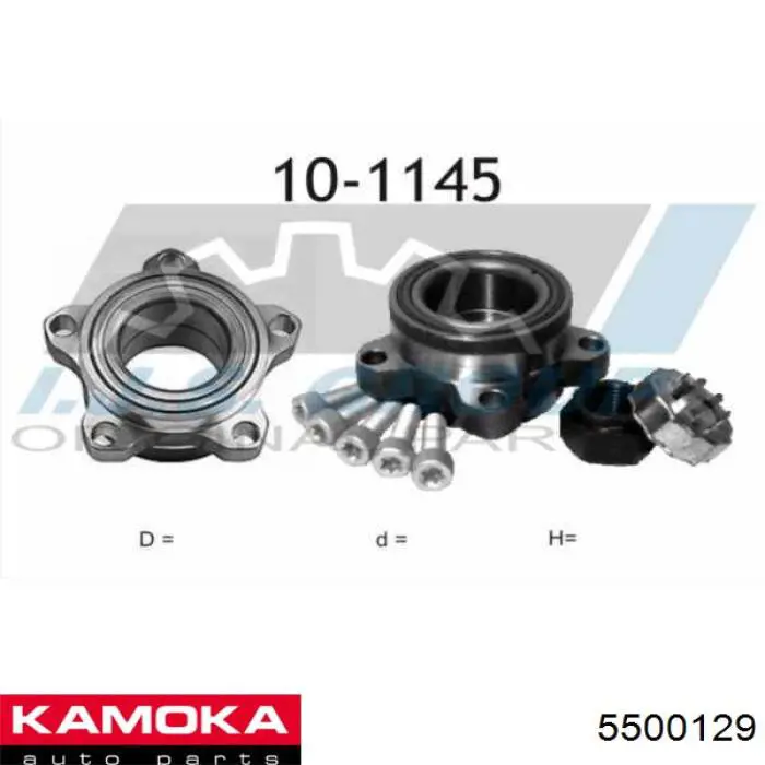5500129 Kamoka Подшипник ступицы передней
