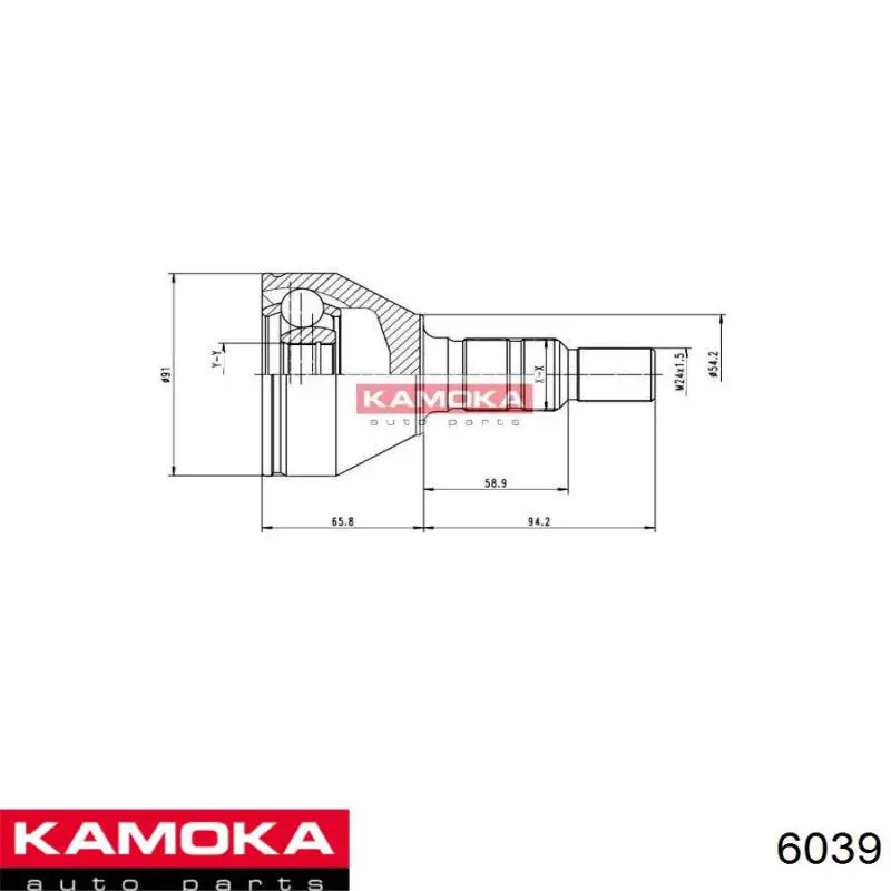 ШРУС наружный Kamoka 6039