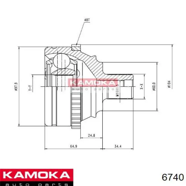 ШРУС наружный Kamoka 6740