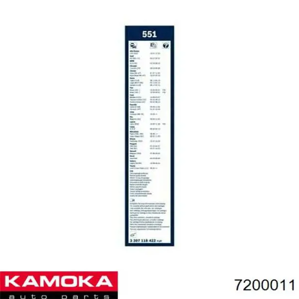 7200011 Kamoka механизм стеклоподъемника двери передней левой