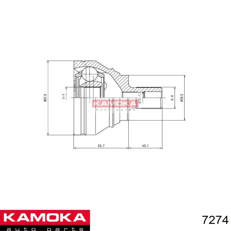 ШРУС наружный передний 7274 Kamoka