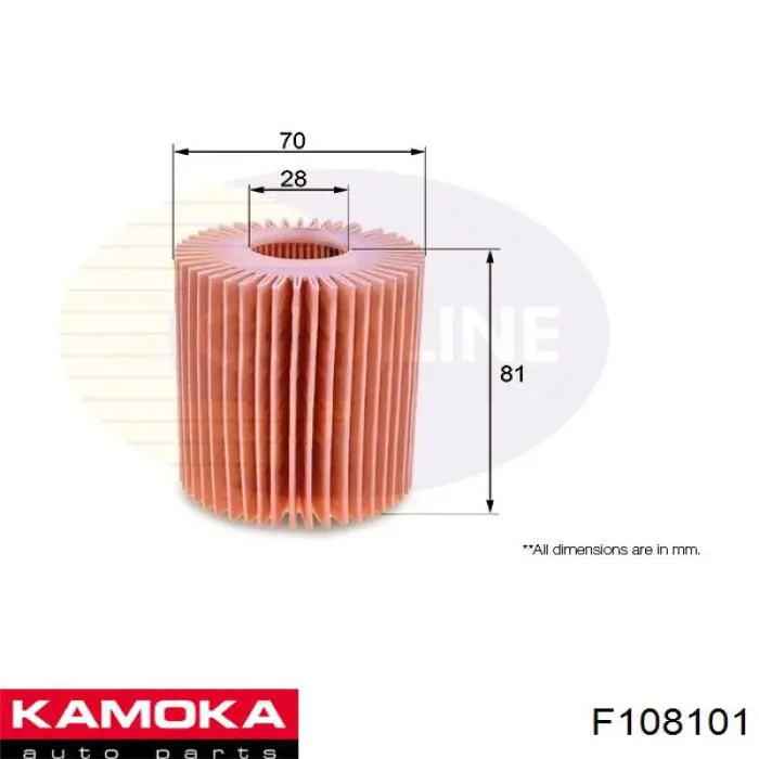 Фильтр очистки масла центробежный Kamoka F108101 цена, от 6.50 USD