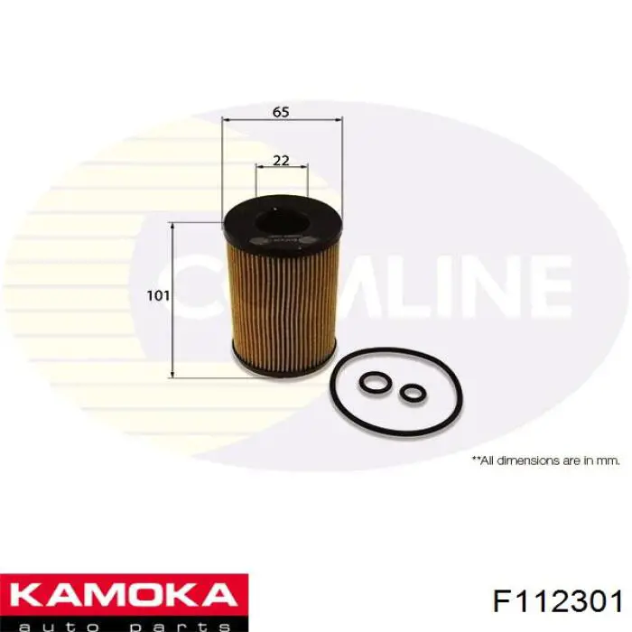 F112301 Kamoka Масляный фильтр двигателя