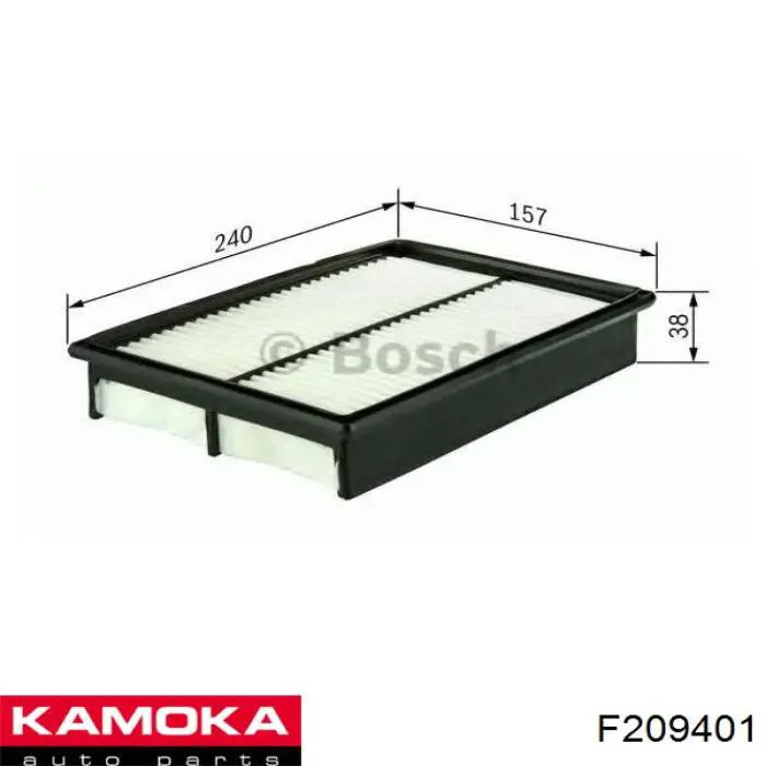 F209401 Kamoka Воздушный фильтр двигателя