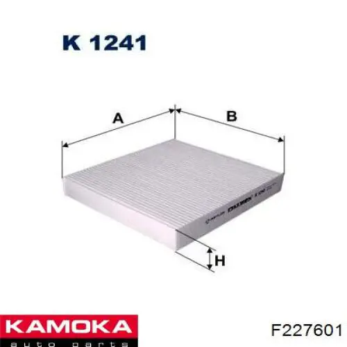 Элемент воздушного фильтра Kamoka F227601 цена, от 8.15 USD