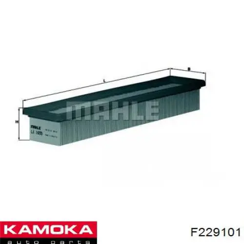F229101 Kamoka Воздушный фильтр двигателя