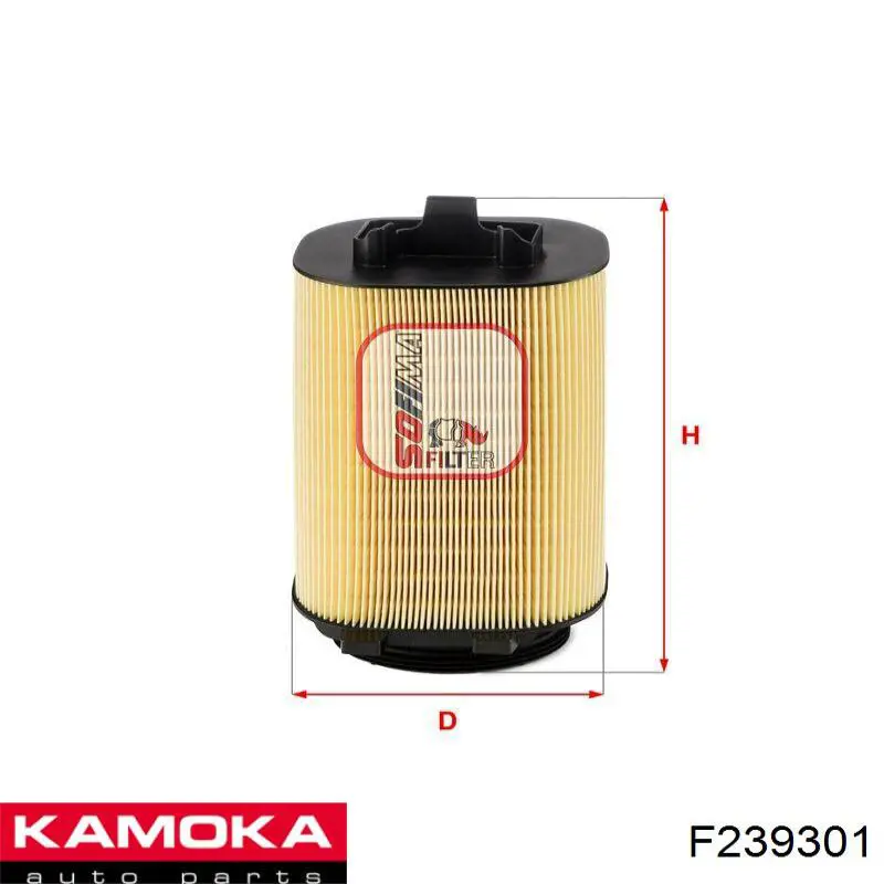 F239301 Kamoka Воздушный фильтр двигателя