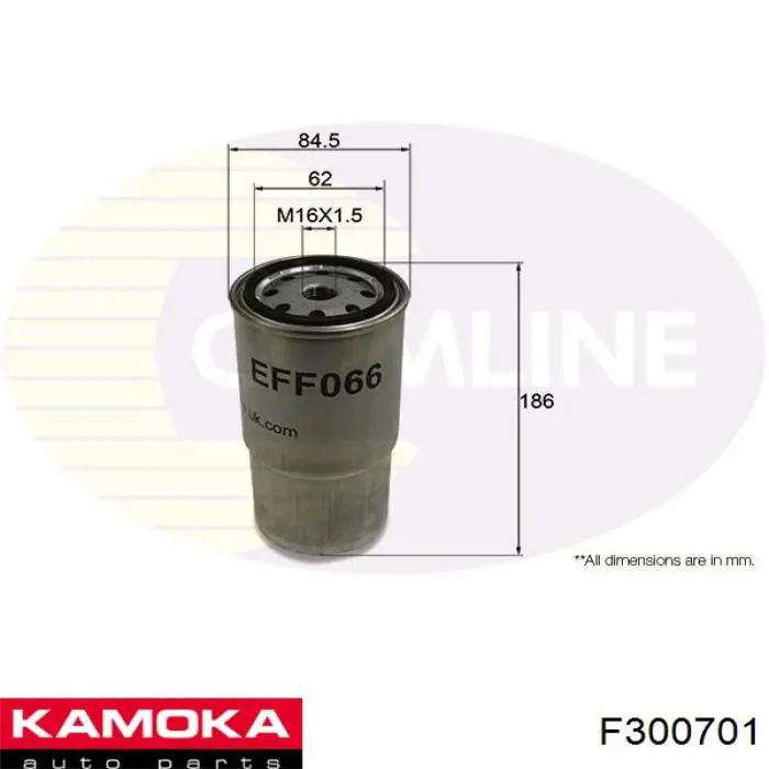 F300701 Kamoka Фильтр топлива