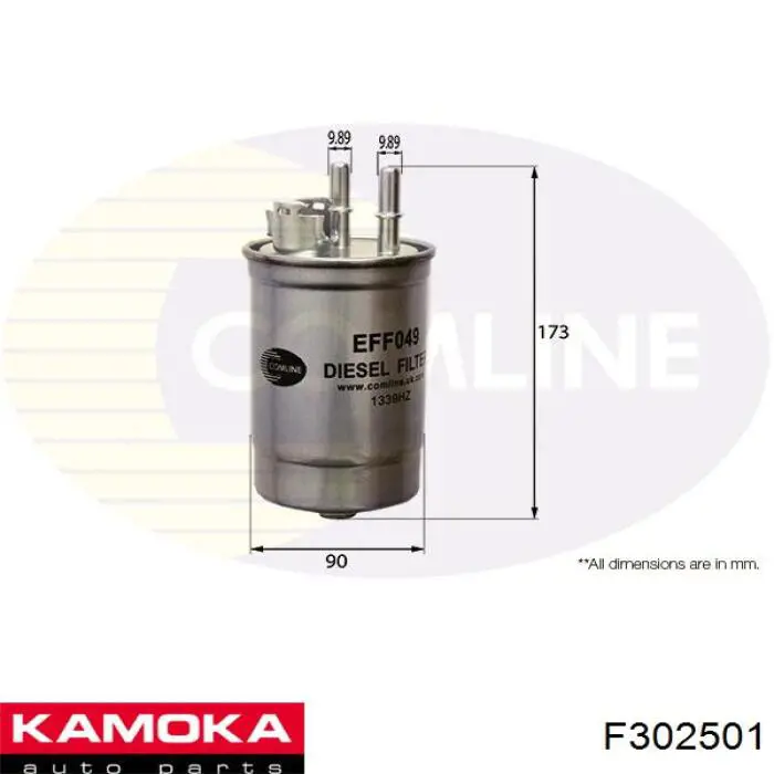 Топливный фильтр F302501 Kamoka