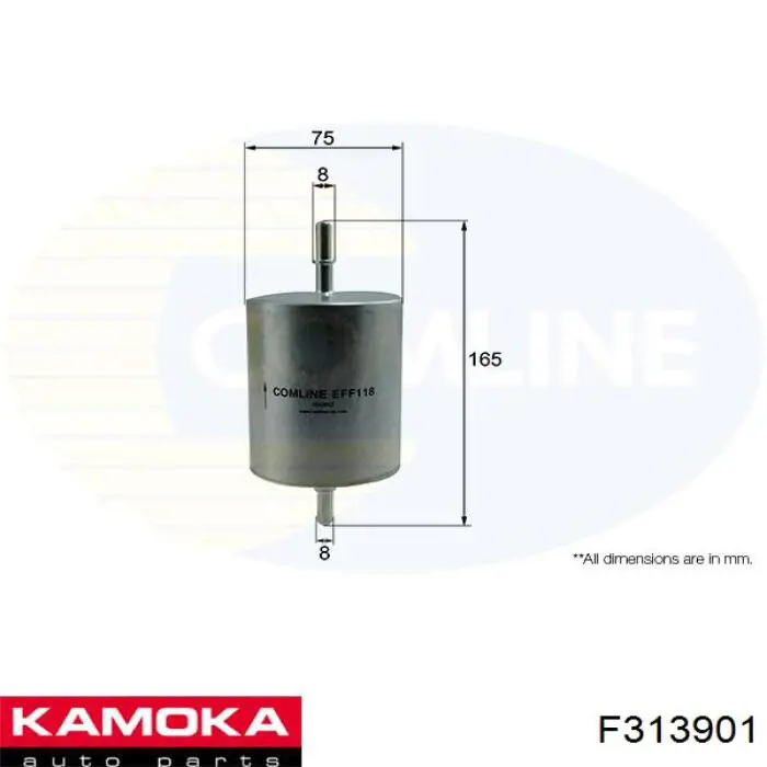 Фильтр топливный Kamoka F313901