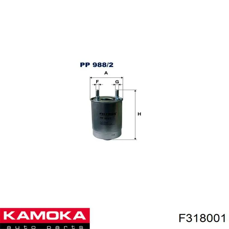 Фильтр тонкой очистки топлива Kamoka F318001 цена, от 30.98 USD