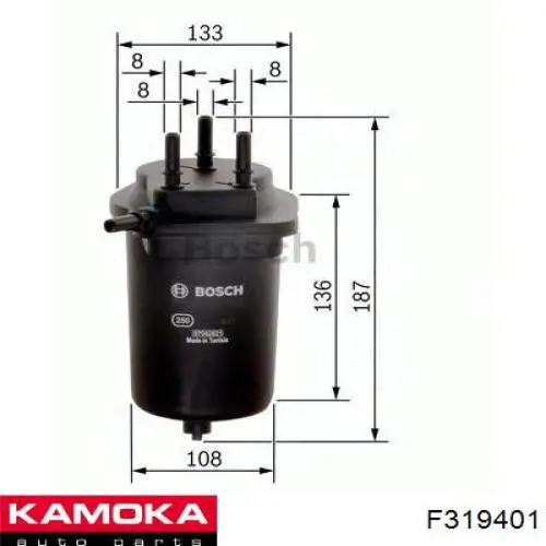 F319401 Kamoka топливный фильтр