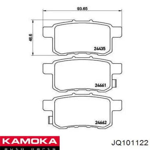 Колодки дисковые  Kamoka JQ101122 цена, от 17.20 USD