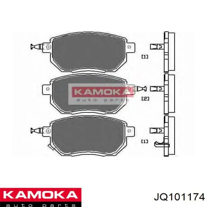 Задние тормозные колодки JQ101174 Kamoka