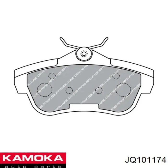 Купить JQ101174 Kamoka Колодки тормозные задние, дисковые