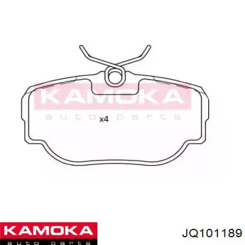 Задние тормозные колодки JQ101189 Kamoka