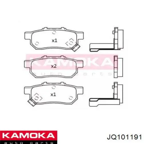 Задние тормозные колодки JQ101191 Kamoka