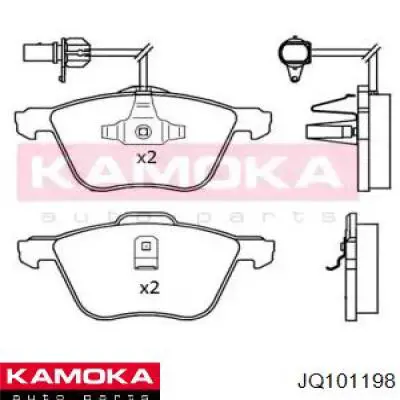 JQ101198 Kamoka колодки тормозные передние дисковые
