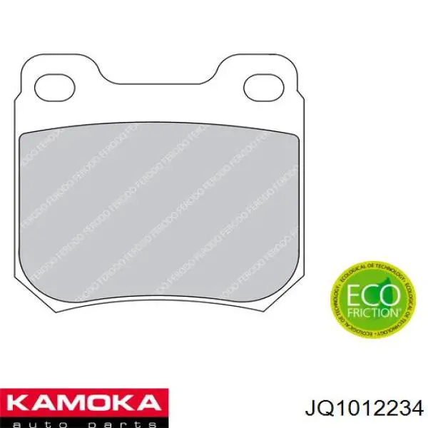 Задние дисковые колодки Kamoka JQ1012234