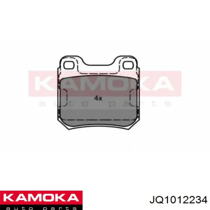 JQ1012234 Kamoka колодки тормозные задние дисковые