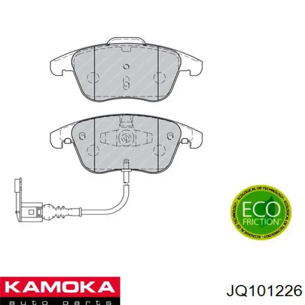 Купить JQ101226 Kamoka Колодки тормозные