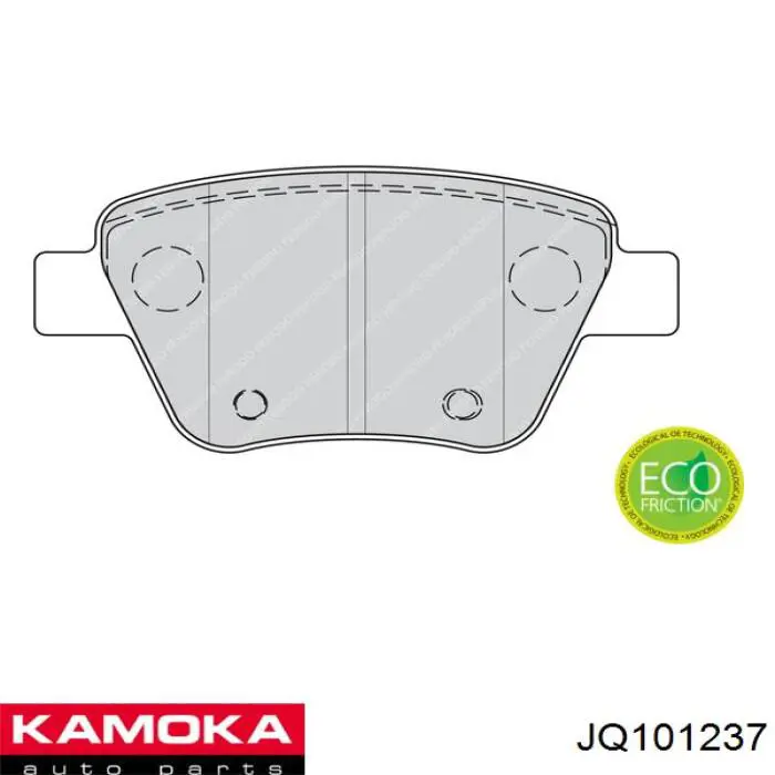 Задние дисковые колодки Kamoka JQ101237