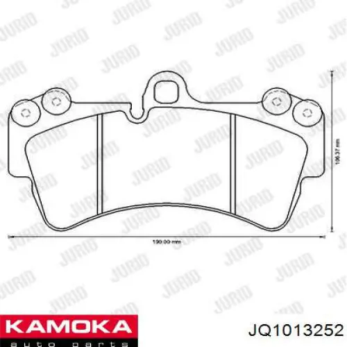 Колодки Kamoka JQ1013252 цена, от 39.45 USD