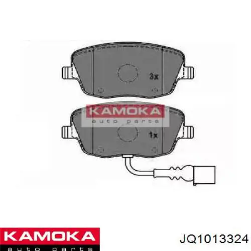 JQ1013324 Kamoka колодки тормозные передние дисковые