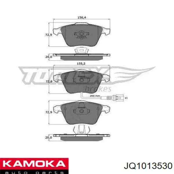 Колодки Kamoka JQ1013530 цена, от 25.80 USD
