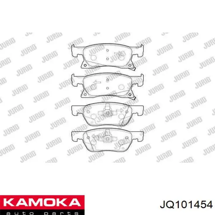 Колодки Kamoka JQ101454 цена, от 22.05 USD
