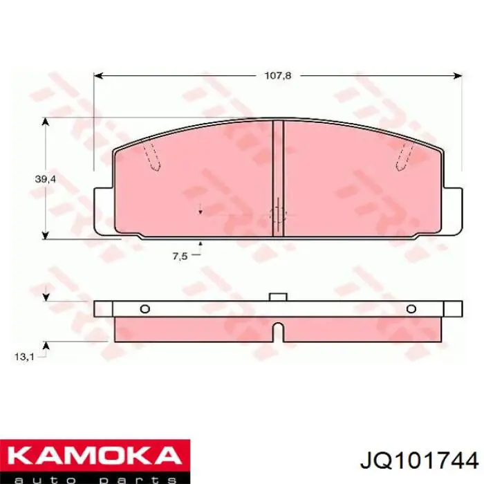 Задние дисковые колодки Kamoka JQ101744