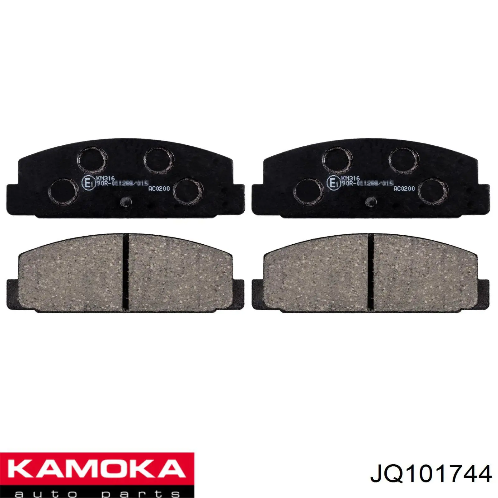 Колодки дисковые  Kamoka JQ101744 цена, от 14.72 USD