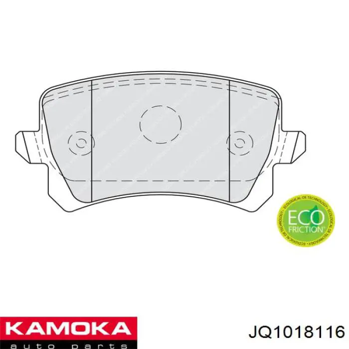 Купить JQ1018116 Kamoka Колодки тормозные задние, дисковые