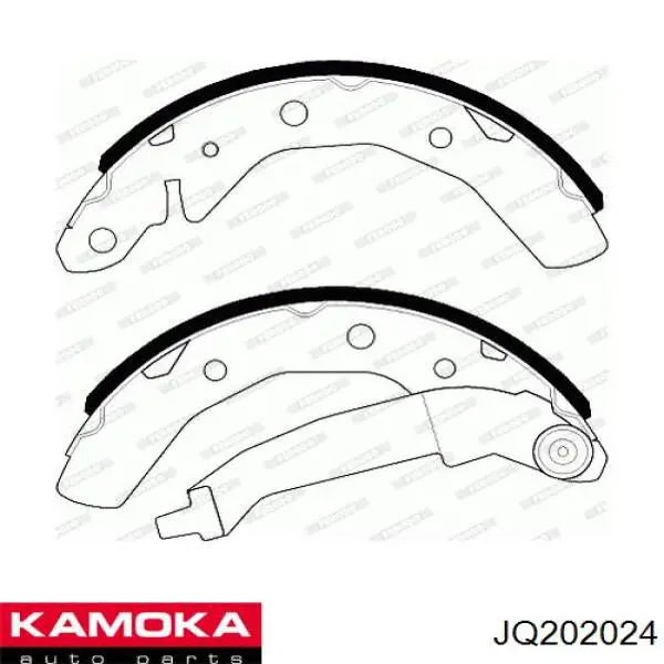 Задние барабанные колодки JQ202024 Kamoka