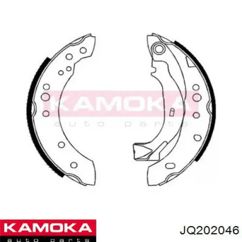 Задние барабанные колодки JQ202046 Kamoka