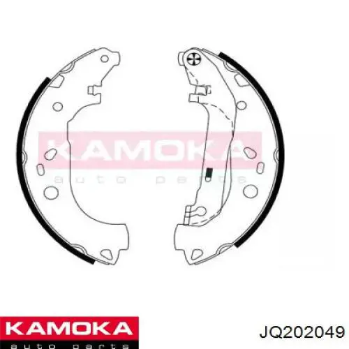 JQ202049 Kamoka Барабанные тормозные колодки