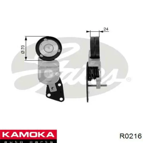 Натяжная планка поликлинового ремня Kamoka R0216