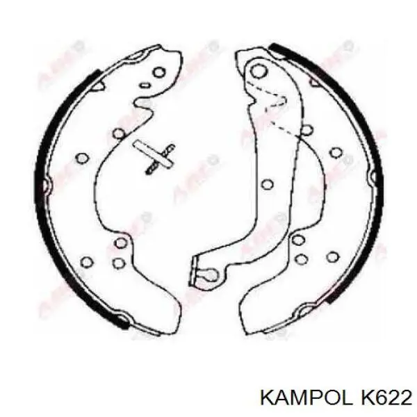 K-622 Kampol колодки тормозные задние барабанные