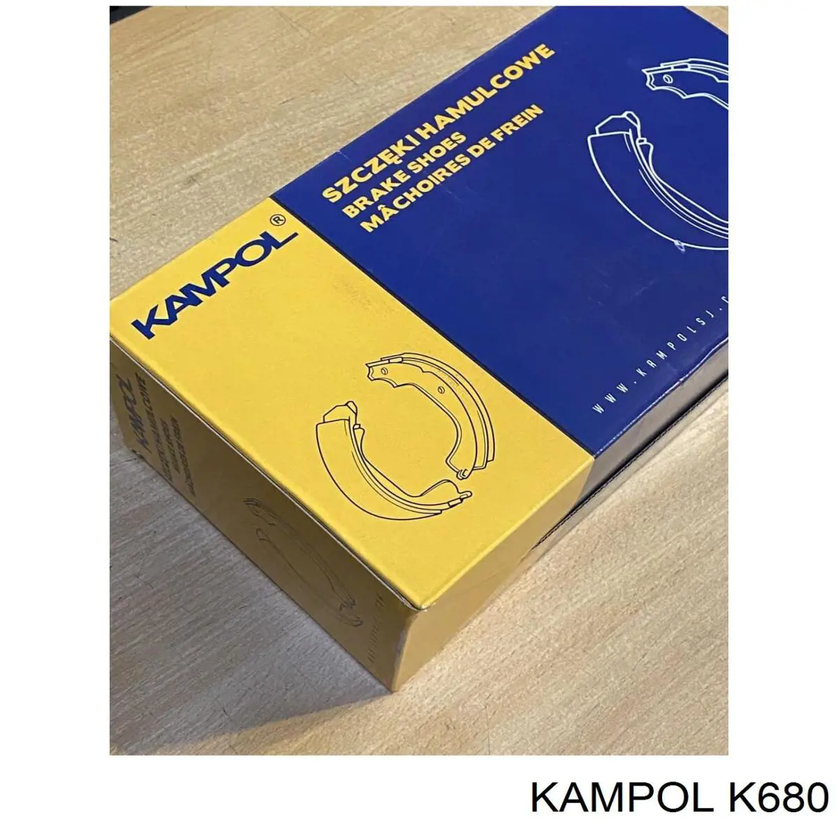 Купить K680 Kampol Задние барабанные тормозные колодки