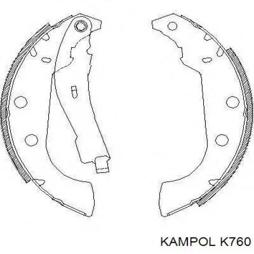 Задние барабанные колодки K760 Kampol