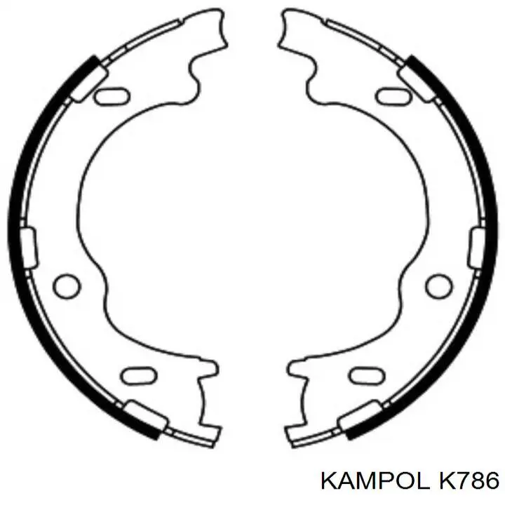K-786 Kampol колодки ручника (стояночного тормоза)