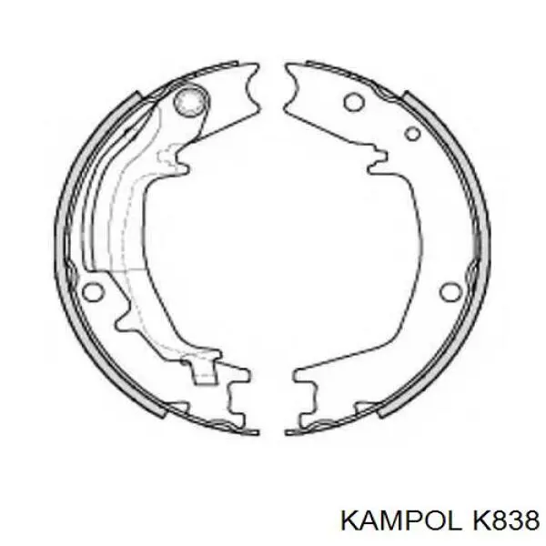 K-838 Kampol колодки ручника (стояночного тормоза)