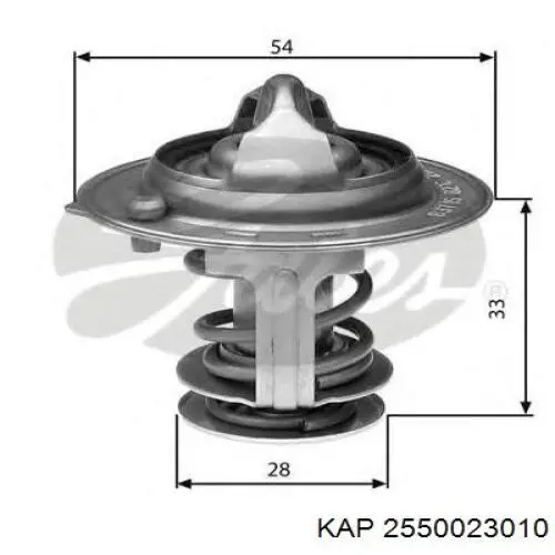 Termostato, refrigerante 2550023010 KAP