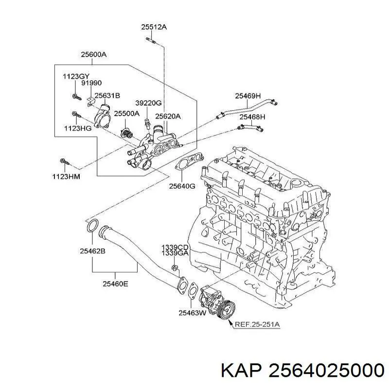  2564025000 Hyundai/Kia