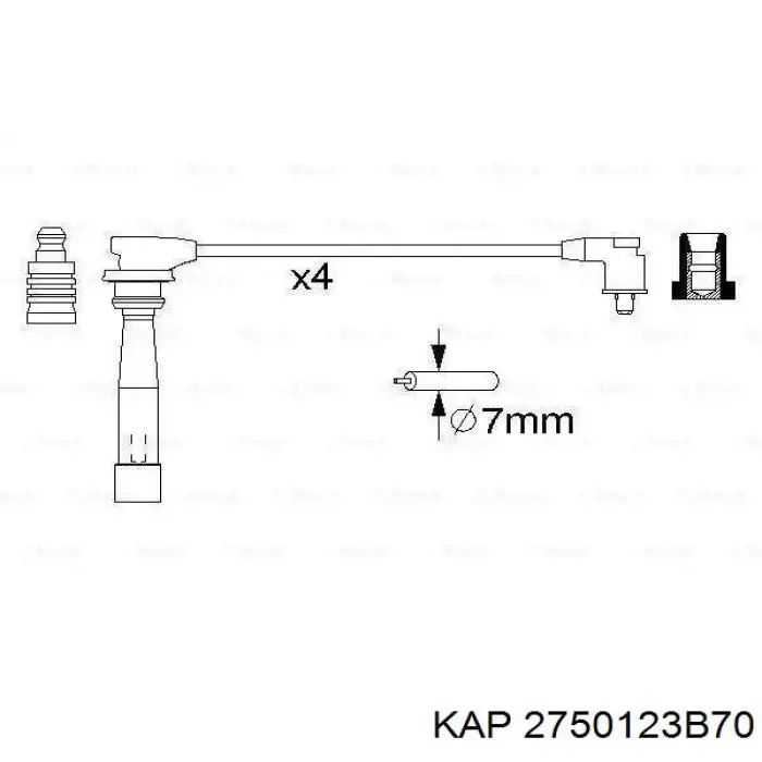Провода зажигания KAP 2750123B70 цена, от 16.06 USD