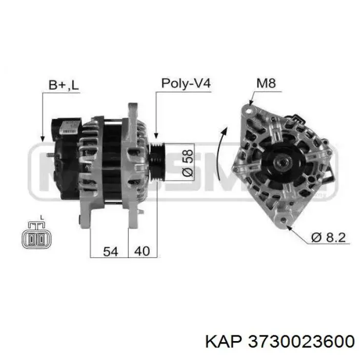 Генератор 3730023600 KAP