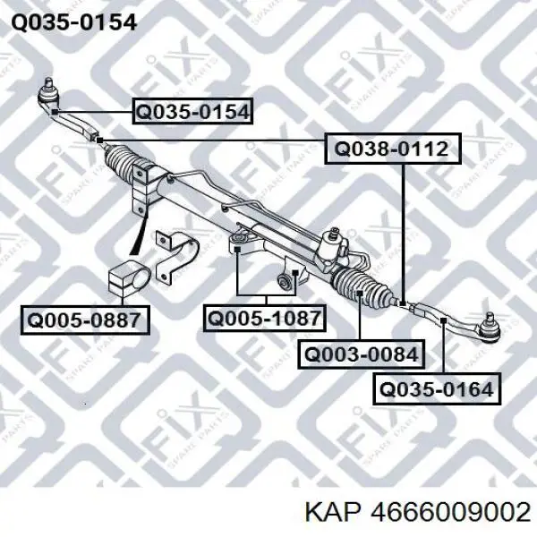 Рулевой наконечник 4666009002 KAP